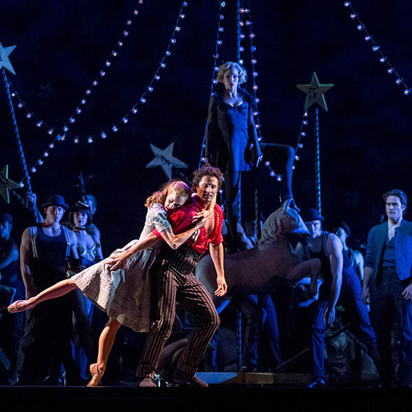 A dancing scene from the musical Carousel.